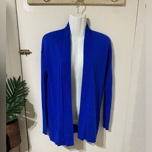 Banana Republic Rib Easy Open Merino Wool Blend Cardigan Tanzanite NWOT size XS